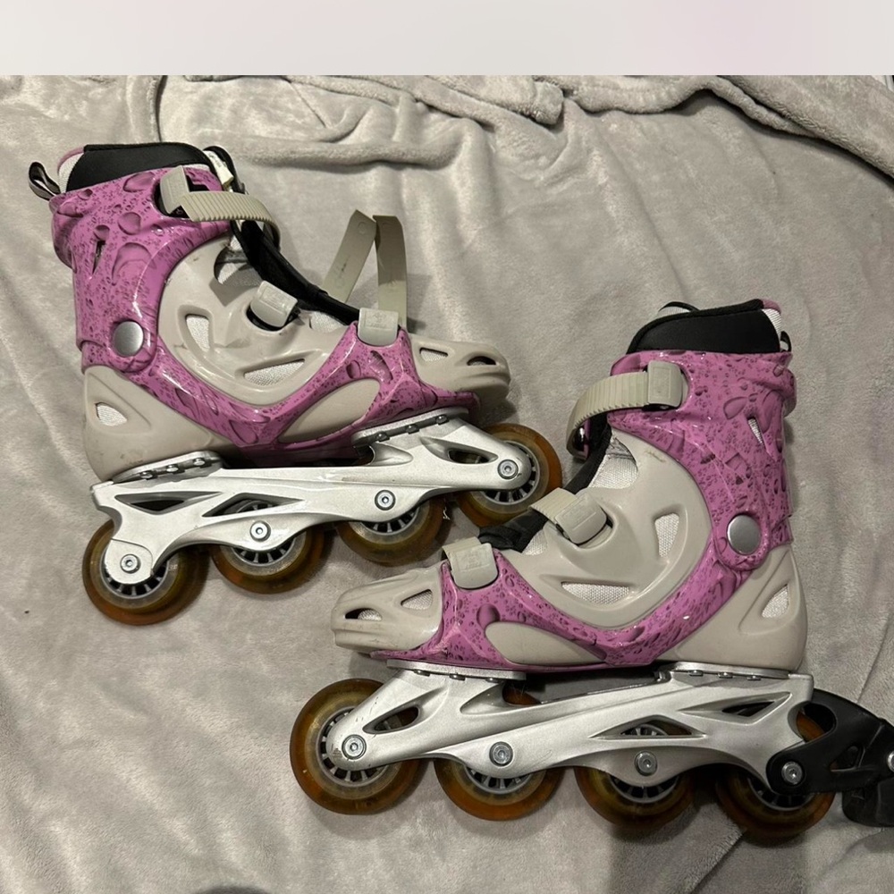 SOLD!! Pink and Gray Rollerblades